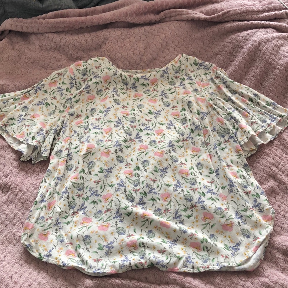 White Flower Blouse